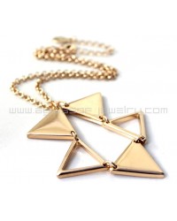 Golden Triangle Necklace